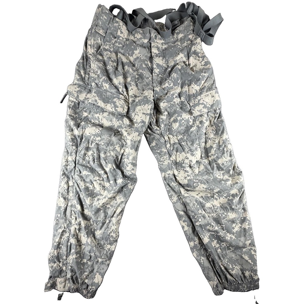 Propper Snow Pants Mens Medium Gray Digital Camo Soft Shell GEN III ECWCS Army